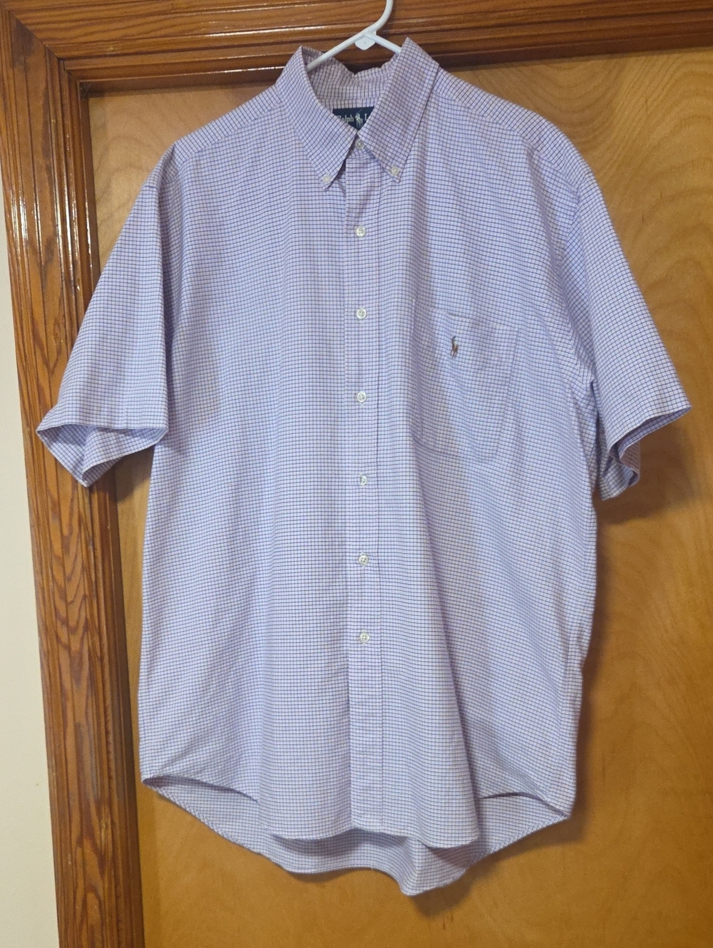 Ralph Lauren Blake Men’s Short-Sleeve Button-Down Cotton Shirt Size L